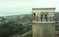 Broomgrove chimney demolition